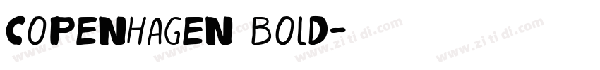 Copenhagen Bold字体转换